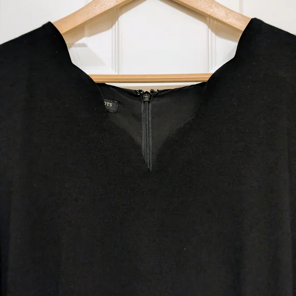 Talbots Classic Black Midi Dress - Picture 3 of 10